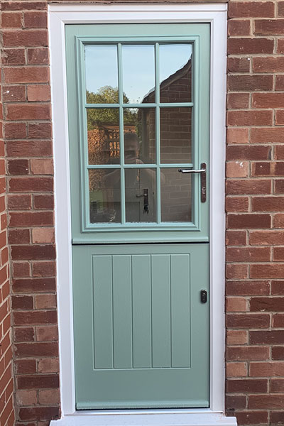 Composite door at North Wales property