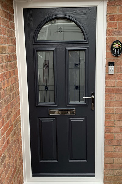 Black UPVC door