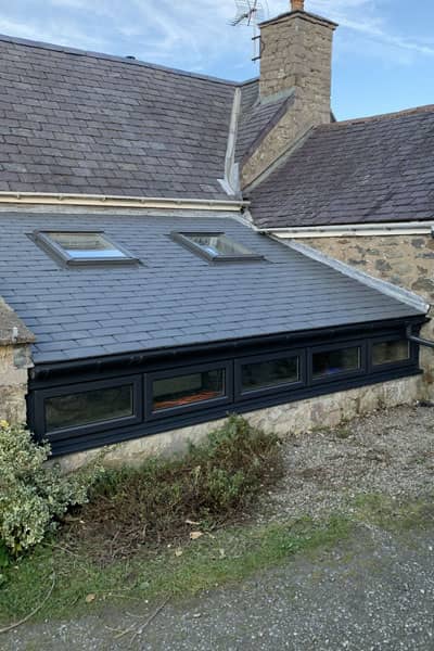 Property with warm roof fitted